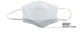TIGERPLAST Fabric Face Mask, Washable, Reusable, Anti-Microbial, 3-Layer, White, OEKO-TEX Certified – view 4