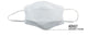 Tigerplast Fabric Face Mask 3-Pack, Washable, Reusable, OEKO-TEX, 3-Layer, 90% Filtration, White – view 6