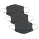 Tigerplast Kids Fabric Face Mask 3-Pack, Washable, Reusable, 3-Layer, Black, Ages 3+ – view 2