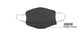 Tigerplast Kids Fabric Face Mask 3-Pack, Washable, Reusable, 3-Layer, Black, Ages 3+ – view 6