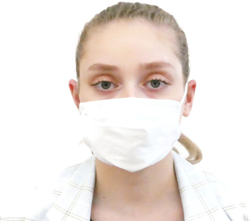 TIGERPLAST Kids Fabric Face Mask, Washable, Reusable, 3-Layer, Black, 50 Washes, 3+ Years