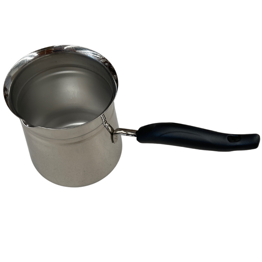 1.2L TURKISH COFFEE POT Milk Warmer Jug w Handle STAINLESS STEEL – view 2
