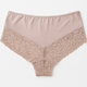 Womens Lace Boyshort Boyleg Full Briefs Underwear Undies in Beige - 16 – view 3