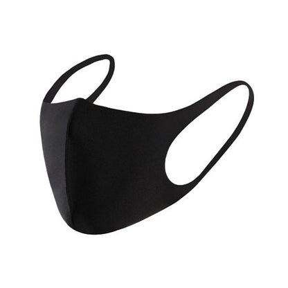 10x Summer Reusable Breathable Face Mask - Cooling Polyester, Anti Dust Haze, One Size, Black
