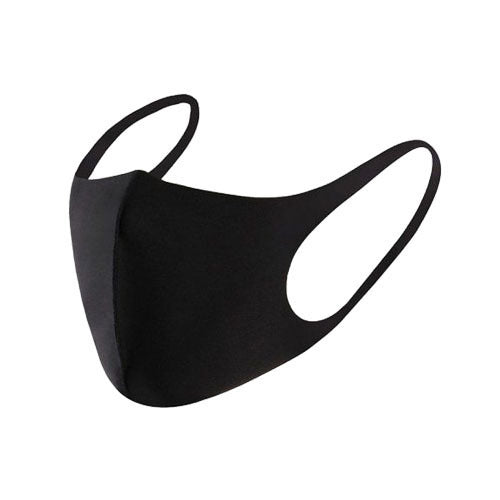 UPWR Black Reusable Breathable Face Mask - Cooling Fabric, Elastic Earloop, Polyester, One Size - Auzzistore