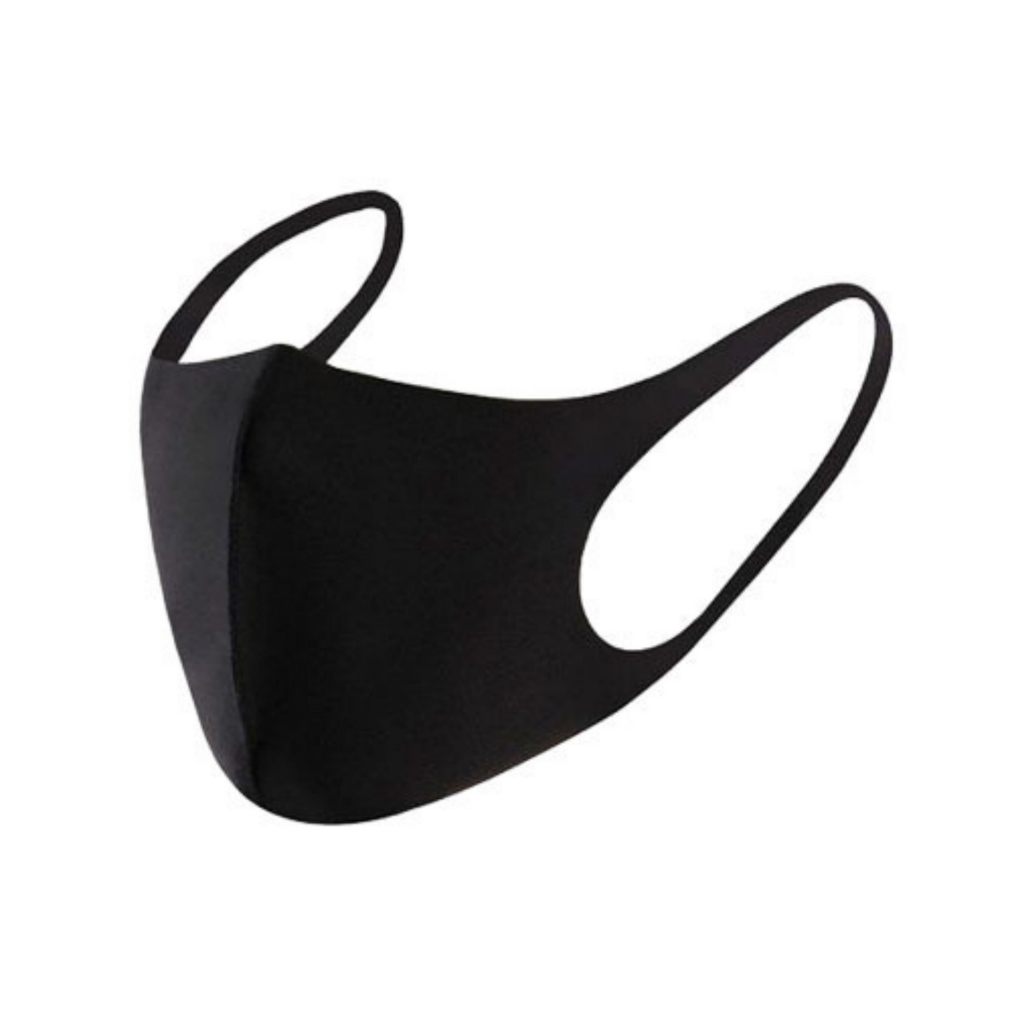 UPWR Black Reusable Breathable Face Mask - Cooling Fabric, Elastic Earloop, Polyester, One Size