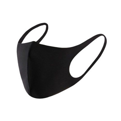 UPWR Black Reusable Breathable Face Mask - Cooling Fabric, Elastic Earloop, Polyester, One Size