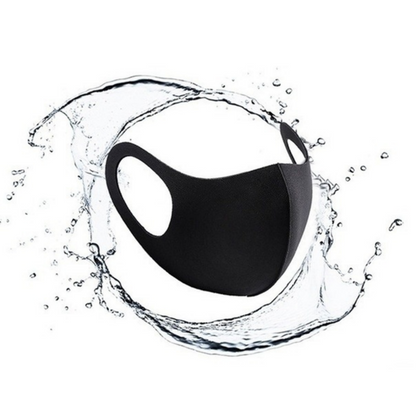 UPWR Black Reusable Breathable Face Mask - Cooling Fabric, Elastic Earloop, Polyester, One Size