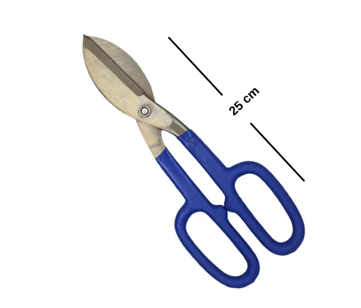 10" Heavy Duty Metal Shear Snip Scissors - Steel Plate & Wire Cutter, Ergonomic Design