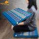 Thai Kapok Meditation Cushion - 50x50cm 100% Handmade Cotton, Organic Kapok Filling, Blue