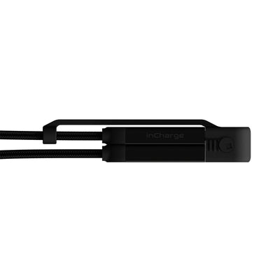 Rolling Square inCharge XL 100W 6 in 1 Travel Charging Cable 30cm - Urban Black