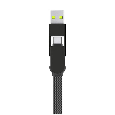 Rolling Square inCharge XL 100W 6 in 1 Travel Charging Cable 30cm - Urban Black