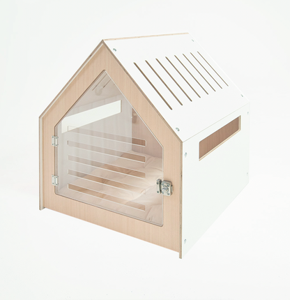 Modern Pet House Dog Crate (White)
