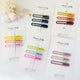 MANGO JELLY Gloss Glaze Wavy Hair Clips - 3 Pack, 6cm, Non-Slip, 15 Colors Available – view 2