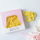 MANGO JELLY Metal Free Hair Ties 36P Yellow - Super Soft, Stretchy, School Colours, 3cm