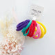 MANGO JELLY Metal Free Hair Ties 4.5cm - 10P Mixed Colours, Super Soft & Stretchy – view 2