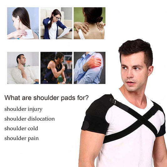 NNEOBA Double Shoulder Brace Wrap Neoprene Compression Sleeve – view 2