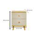 NNECN 5 Layer White Drawer Chest Storage with Bedside Table – view 6