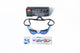 Adult blue mirrored lens swimming goggles – view 3