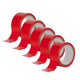 Floor Marking Tape Red 50mm x 22m Self-Adhesive Indoor Outdoor Safety DFMT0003 (Pack of 5)