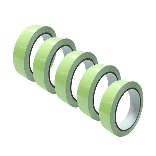 Glow in Dark Floor Marking Tape - DFMT0004, 50mm x 5m, Self-Adhesive, Indoor/Outdoor, Pack of 5 - Auzzistore