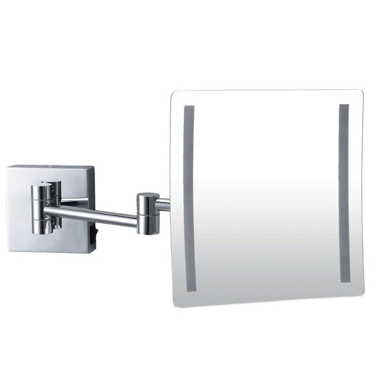 Dolphy 3X Magnifying Mirror Wall Mount, Silver, DMMR0042, 180° Swivel, 13.5" Extension