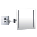 Dolphy 3X Magnifying Mirror Wall Mount, Silver, DMMR0042, 180° Swivel, 13.5" Extension
