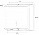 SS Slimline Paper Towel Dispenser – view 3