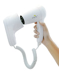 Dolphy Wall-Mounted Hair Dryer 1200W, ABS Plastic, White, Quiet, Energy-Efficient, Fast Drying