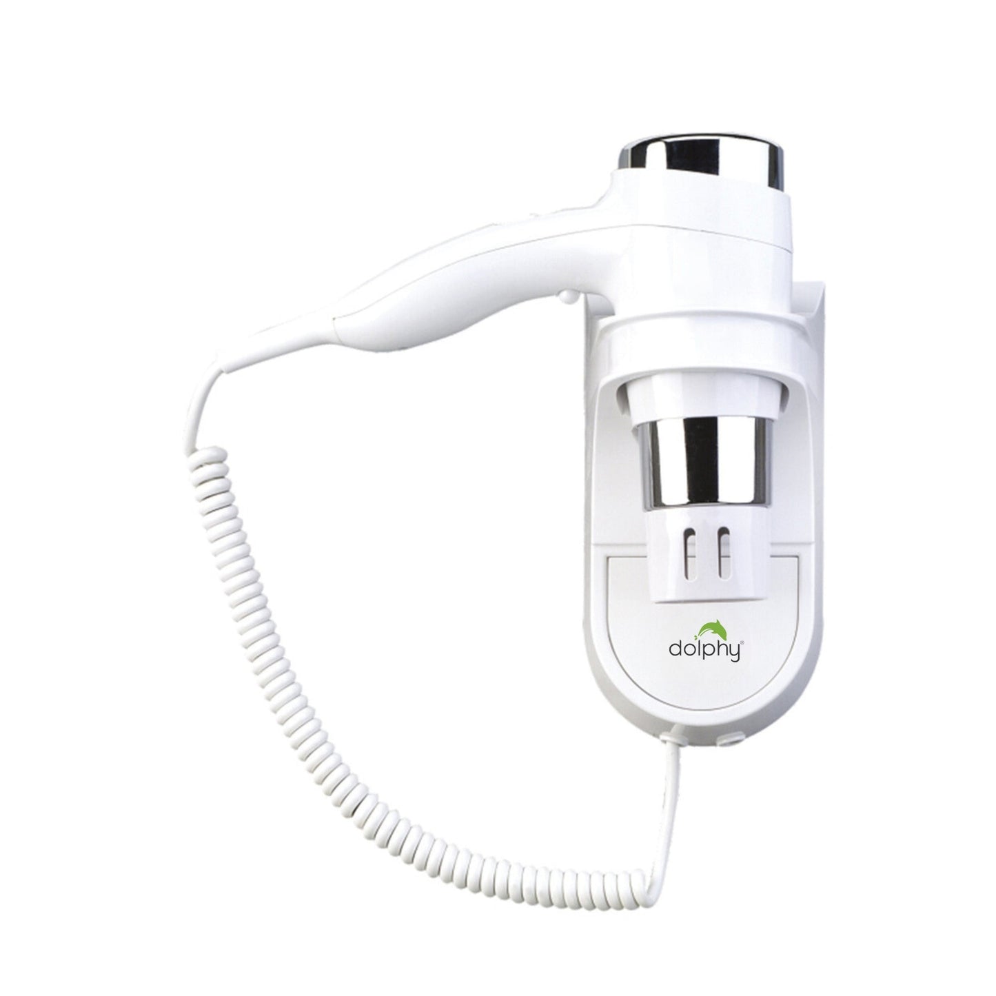 Dolphy Wall-Mounted Hair Dryer 1875W DPHD0022, 2-Speed, 3-Temp, ABS, White