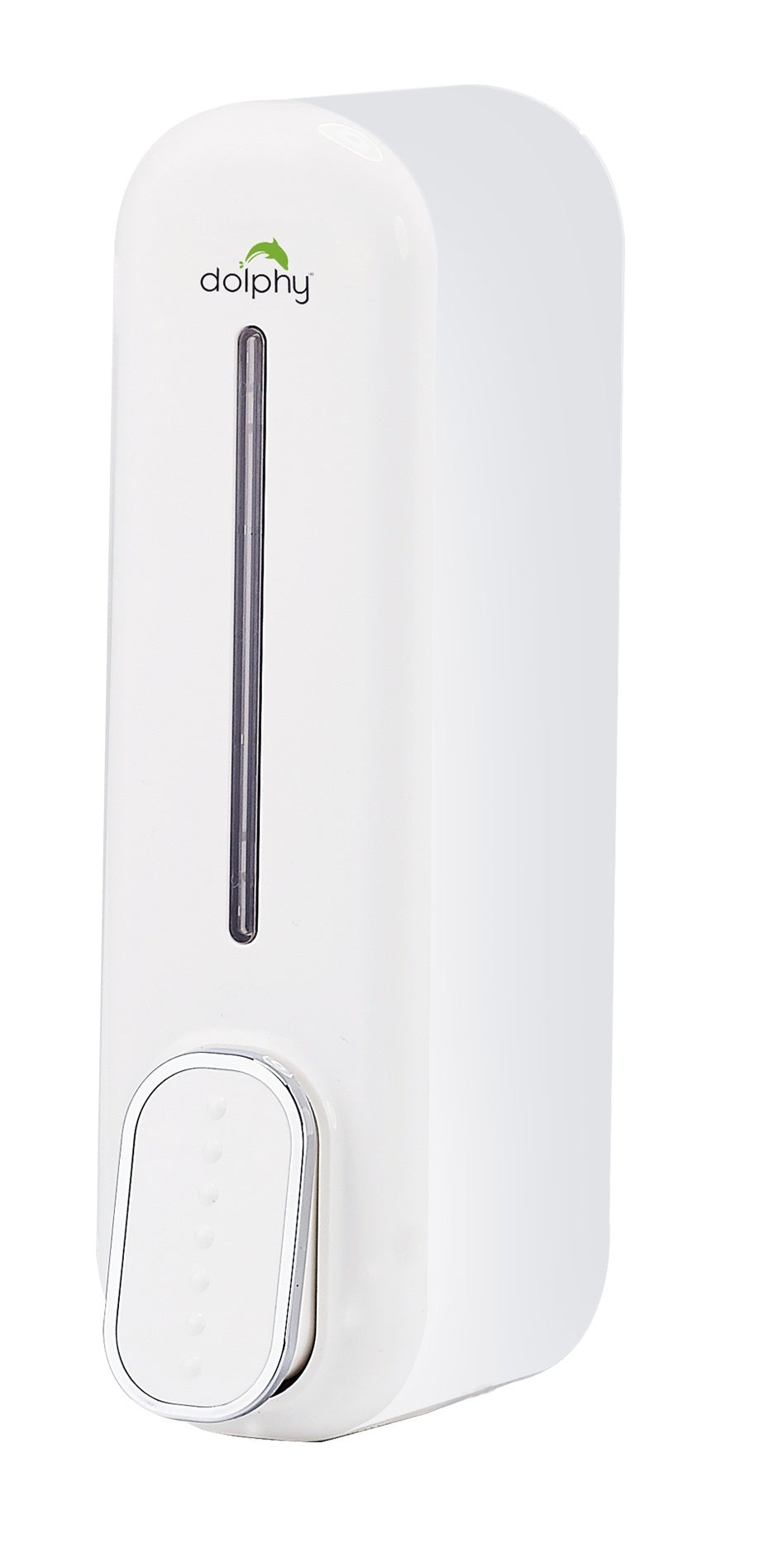Dolphy Manual Soap Dispenser 300ml DSDR0018, ABS Plastic, Wall Mount, White