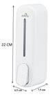Dolphy Manual Soap Dispenser 300ml DSDR0018, ABS Plastic, Wall Mount, White – view 3