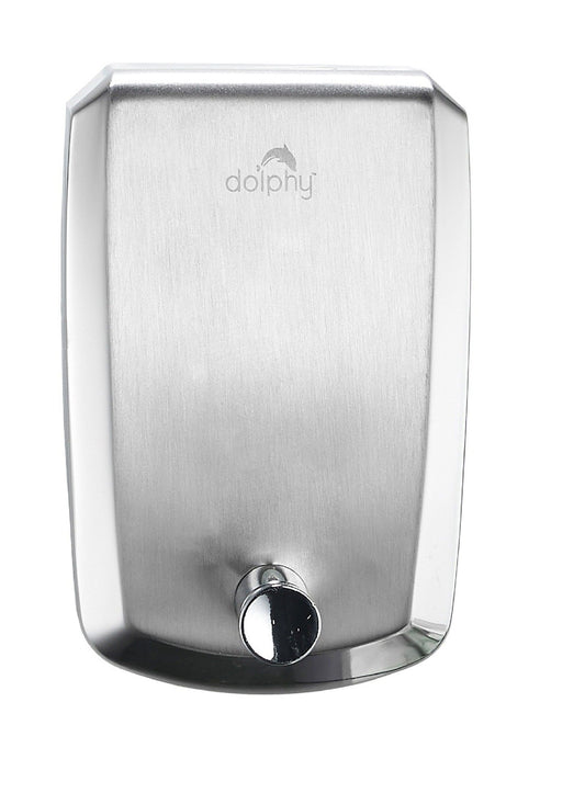Dolphy Stainless Steel Soap Dispenser 1000ml DSDR0037, Manual, 304 Stainless, Silver, Easy Refill