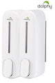 Dolphy Manual Soap Dispenser 300ml Pack of 2, ABS Plastic, Wall Mount, White, DSDR0043