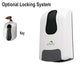 Dolphy Manual Soap-Sanitiser Dispenser 1000ML White DSDR0045 ABS Plastic Refillable Key Lock – view 4
