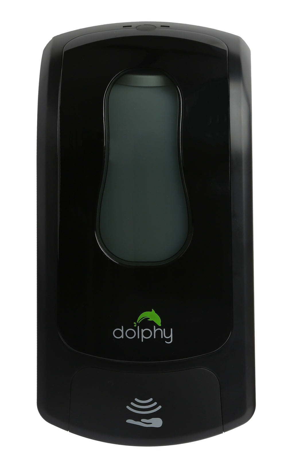 Dolphy Automatic Soap-Sanitiser Dispenser 1000ML Black, Wall Mounted, Refillable, Infrared Sensor, ABS Plastic