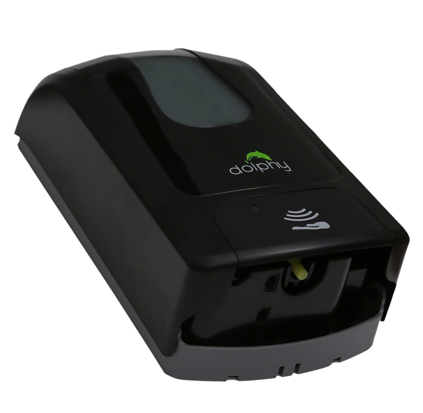 Dolphy Automatic Soap-Sanitiser Dispenser 1000ML Black, Wall Mounted, Refillable, Infrared Sensor, ABS Plastic