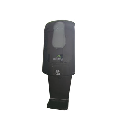 Dolphy Automatic Soap-Sanitiser Dispenser 1000ML Black, Wall Mounted, Refillable, Infrared Sensor, ABS Plastic