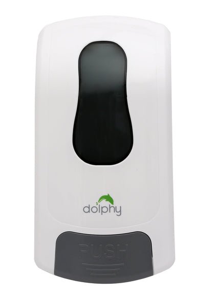 Dolphy Manual Foam Dispenser 1000ML White, ABS Plastic, Key Lock, Refillable, DSDR0049