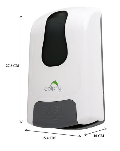 Dolphy Manual Foam Dispenser 1000ML White, ABS Plastic, Key Lock, Refillable, DSDR0049