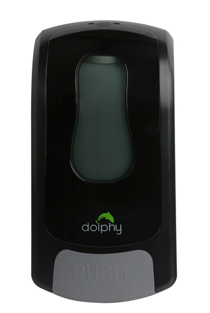 Dolphy Manual Foam Dispenser 1000ML Black, ABS Plastic, Key Lock, Refillable, DSDR0050