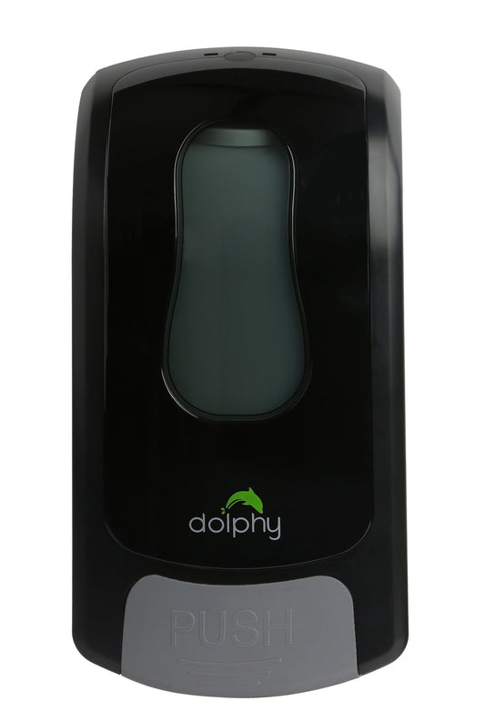 Dolphy Manual Foam Dispenser 1000ML Black, ABS Plastic, Key Lock, Refillable, DSDR0050