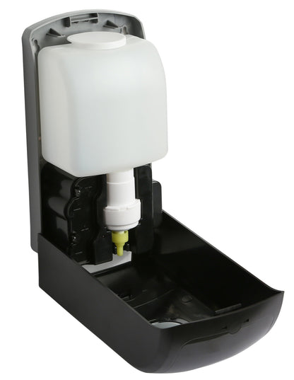 Dolphy Automatic Foam Sanitiser Dispenser 1000ML Black DSDR0052 Touch-Free Refillable ABS Plastic
