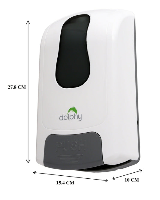 Dolphy Manual Soap-Sanitiser Dispenser 1000ML White Spray DSDR0055 ABS Plastic Refillable – view 2