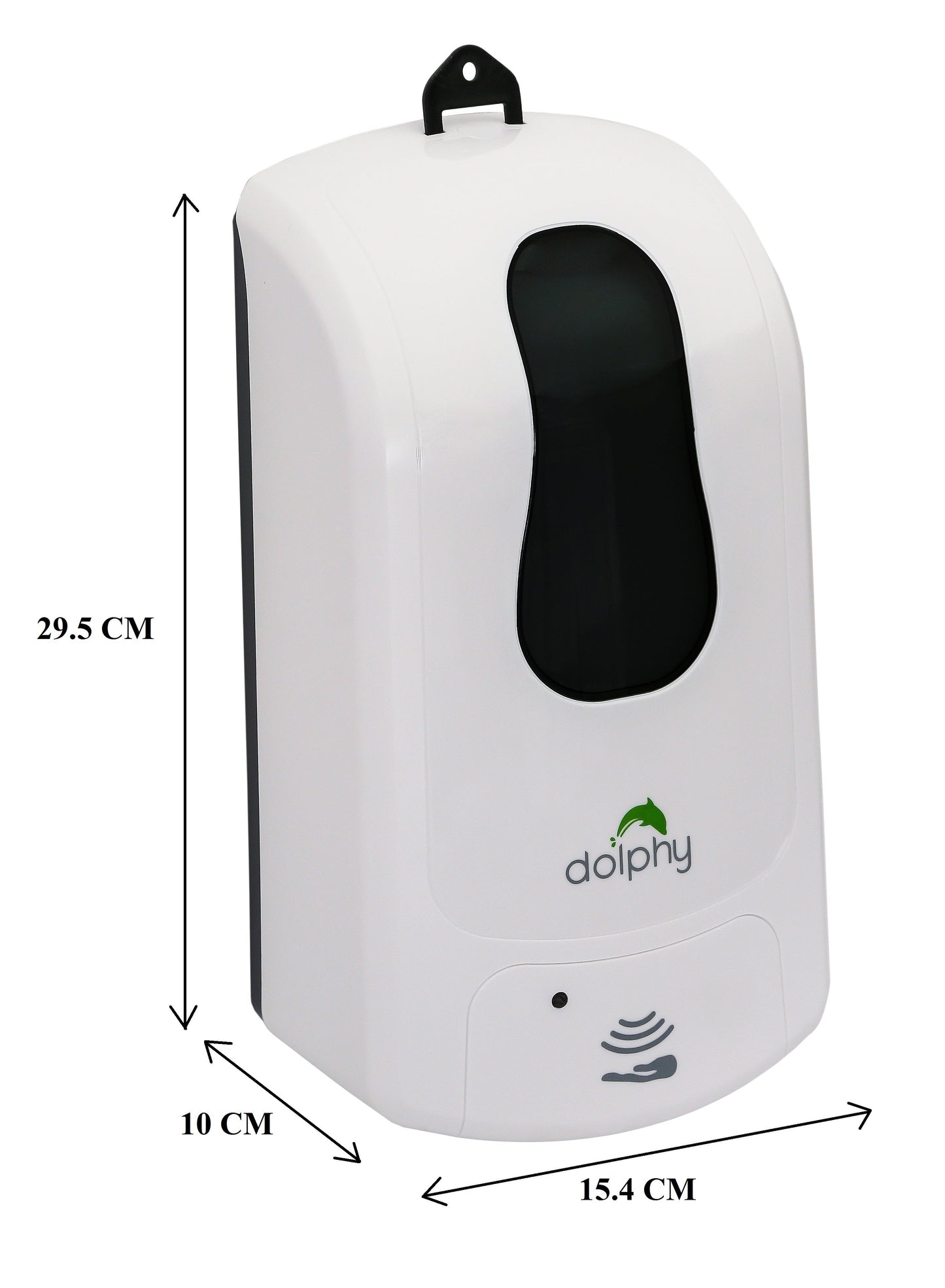 Dolphy Classic Automatic Sanitiser Dispenser 1000ML White, Touch-Free, Refillable, ABS Plastic