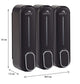 Dolphy Manual Soap Dispenser 300ml Pack of 3 - Black, ABS Plastic, Wall Mount, Easy Refill – view 3