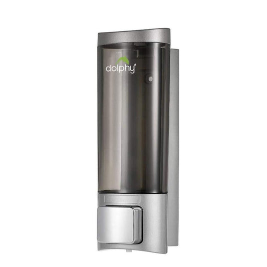 Dolphy Manual Liquid Soap Dispenser 200ml DSDR0083 - Transparent, Wall-Mounted, Polycarbonate