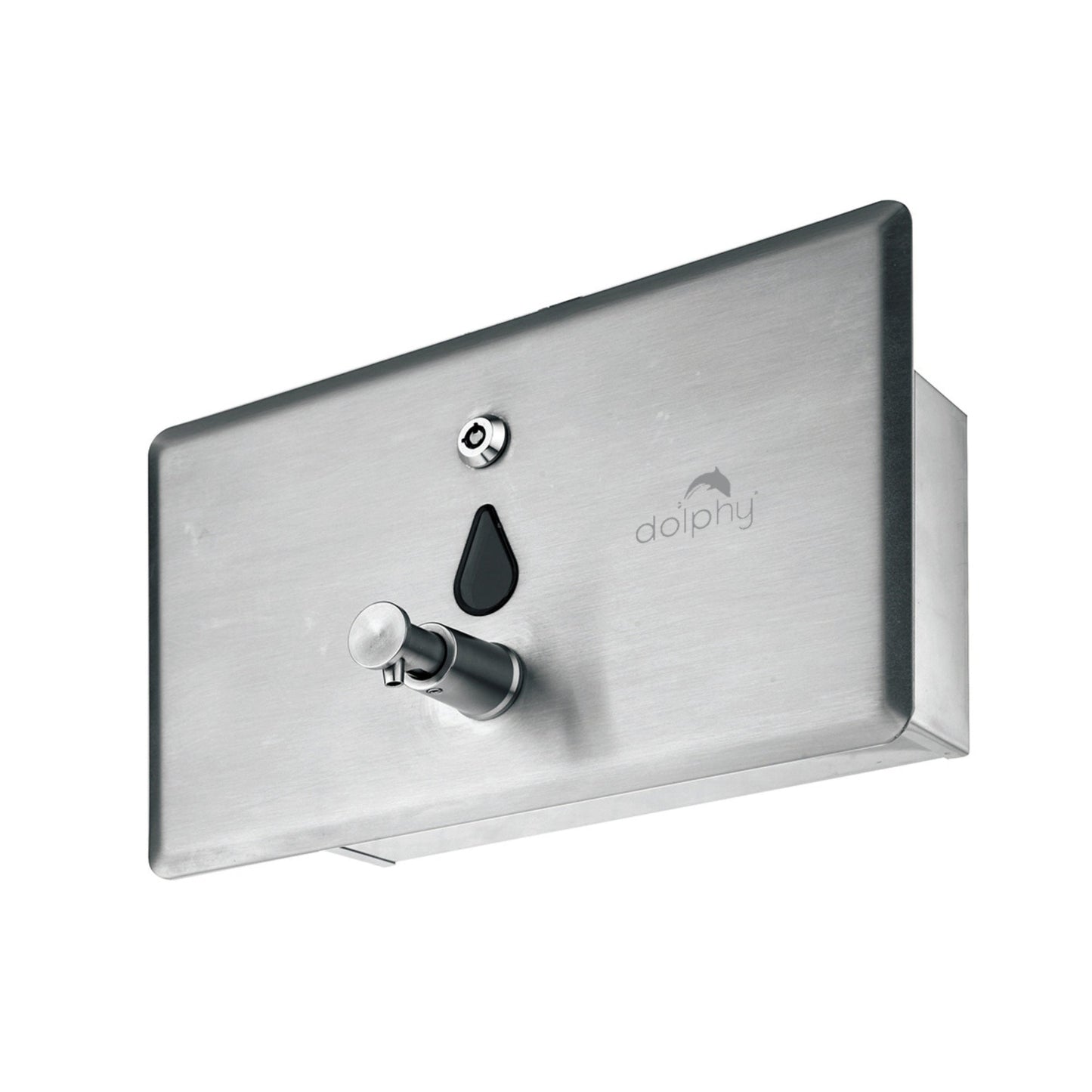 Dolphy Stainless Steel Soap Dispenser 1400ml DSDR0147, Manual, Heavy Duty, Silver, Easy Refill