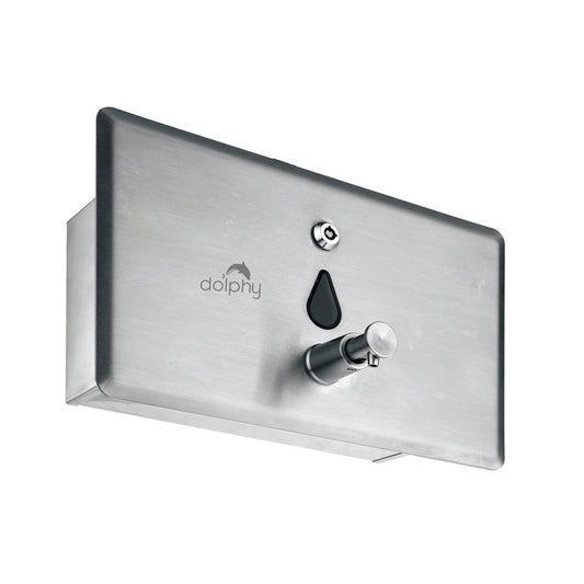 Dolphy Stainless Steel Soap Dispenser 1400ml DSDR0147, Manual, Heavy Duty, Silver, Easy Refill – view 2