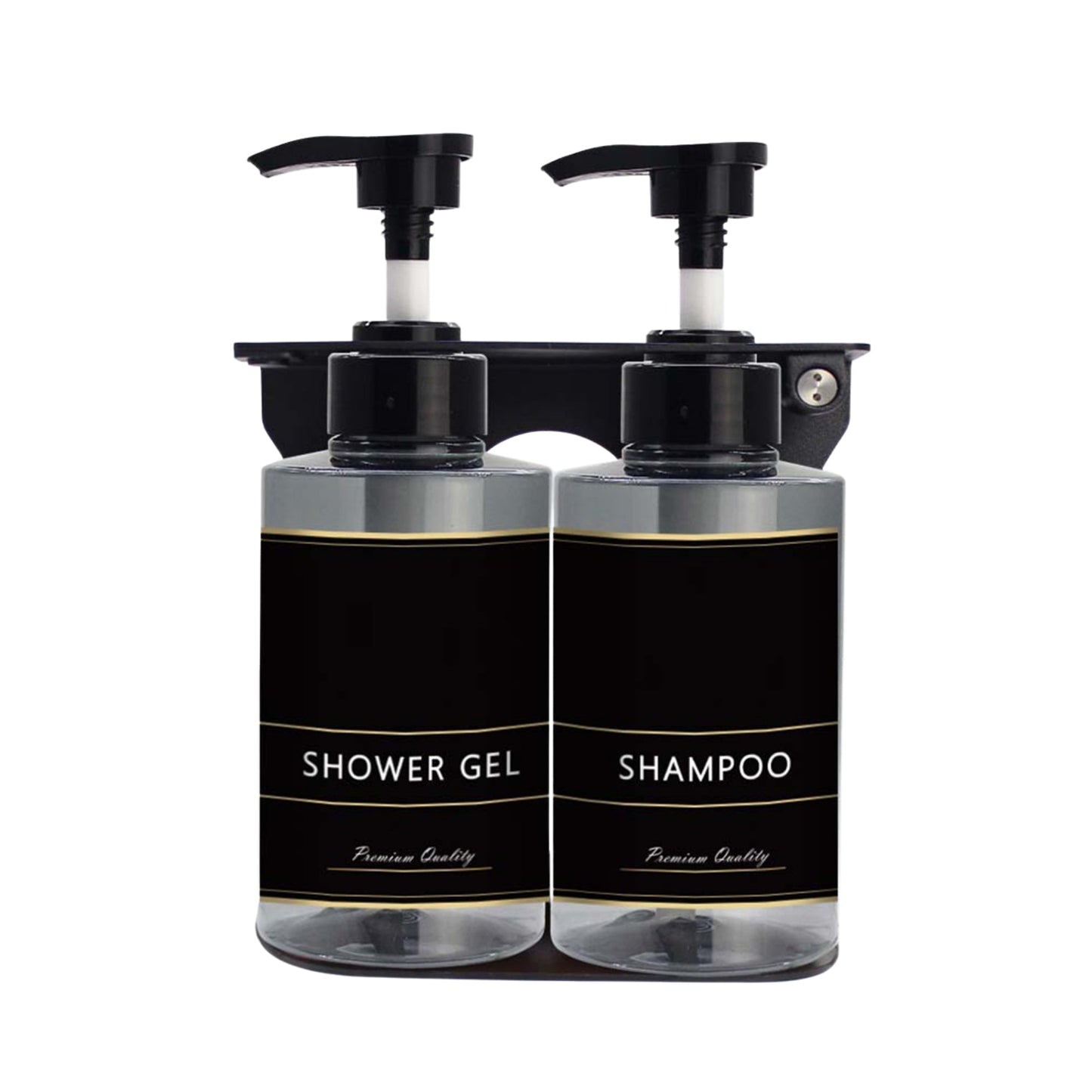 Dolphy Manual Liquid Soap Dispenser DSDR0149, 300ml, Wall-Mounted, ABS & Stainless Steel, Pack of 2